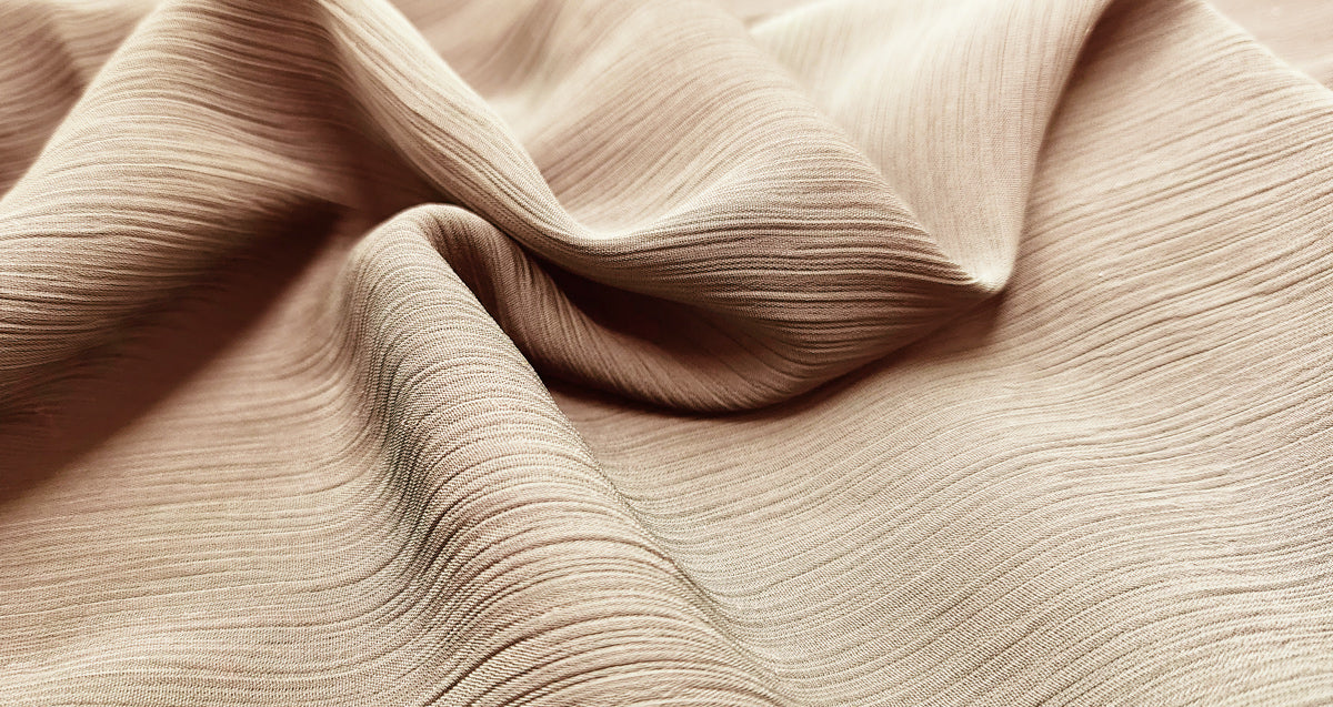 Crinkle chiffon hijab fabric close up - Momina Hijabs - Canada's largest online hijab store