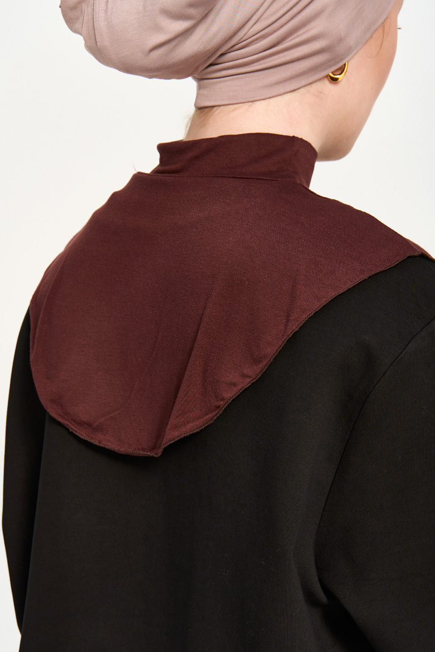 Modest Neck Cover - Dark Walnut