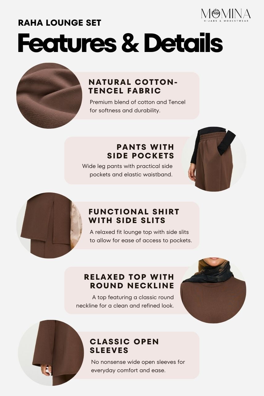 Raha Two-Piece Lounge Set - Latte