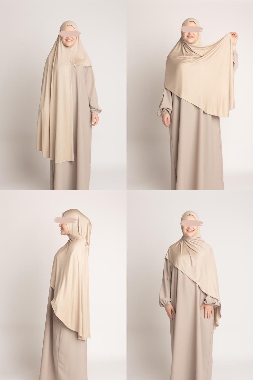 Instant Jersey Hijab - Mahogany