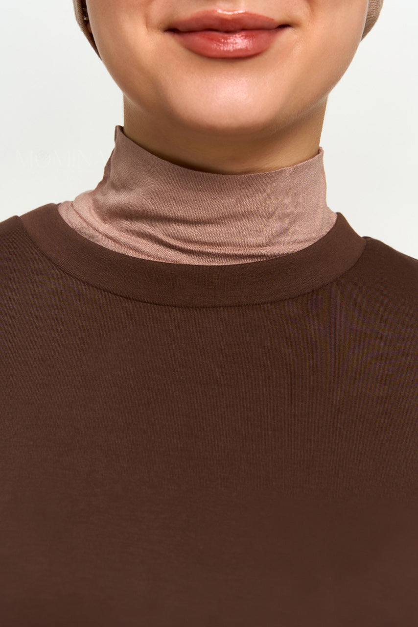 Modest Neck Cover - Mocha Blush
