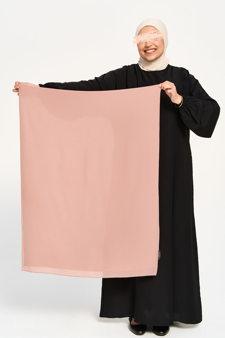 Premium Chiffon Hijab - Cocoa Berry