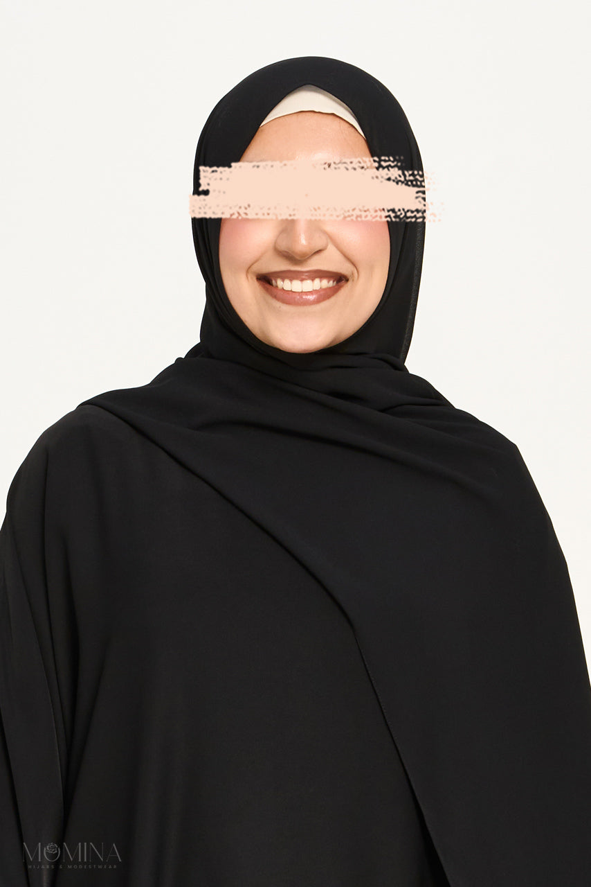 Premium Chiffon Hijab - Ink