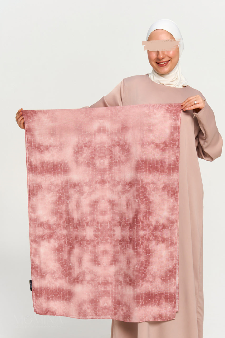 Printed Modal Hijab - Gilded Blush