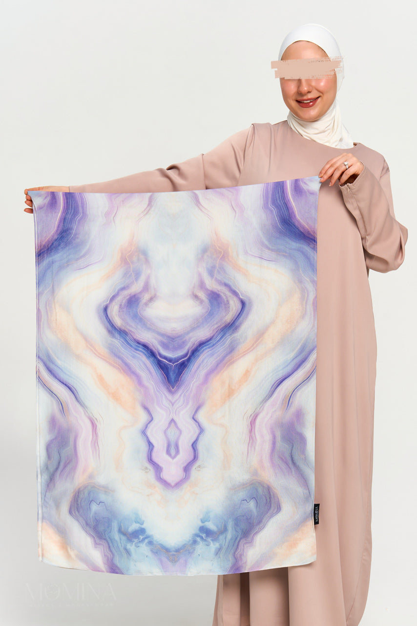 Printed Modal Hijab - Lilac Quartz