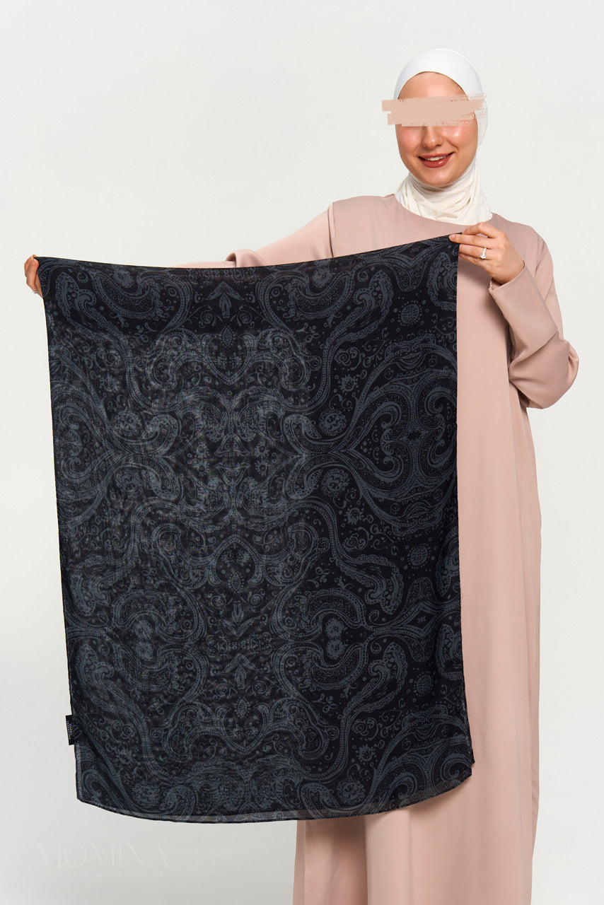 Printed Modal Hijab - Poised Pashmina