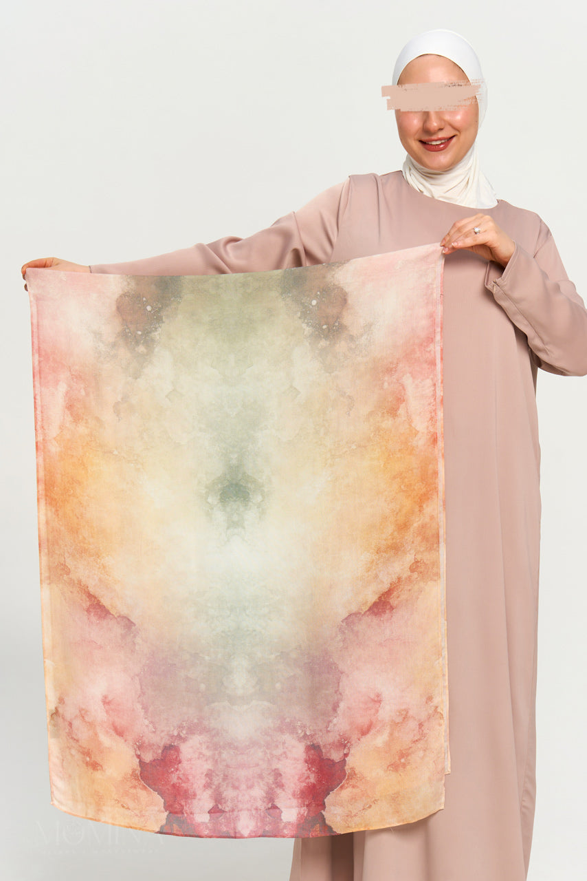Printed Modal Hijab - Sage Silk