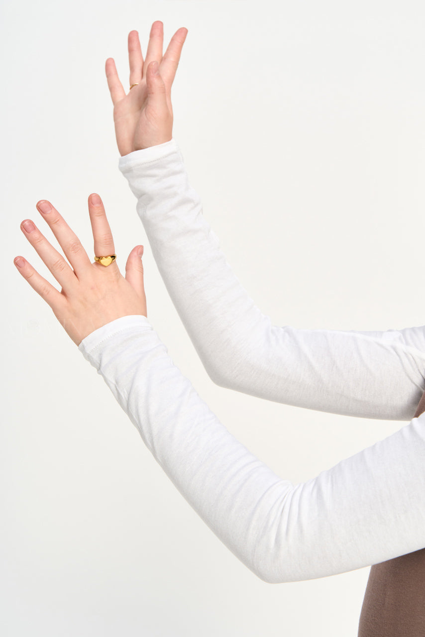 Seamless Arm Sleeve - Chalk