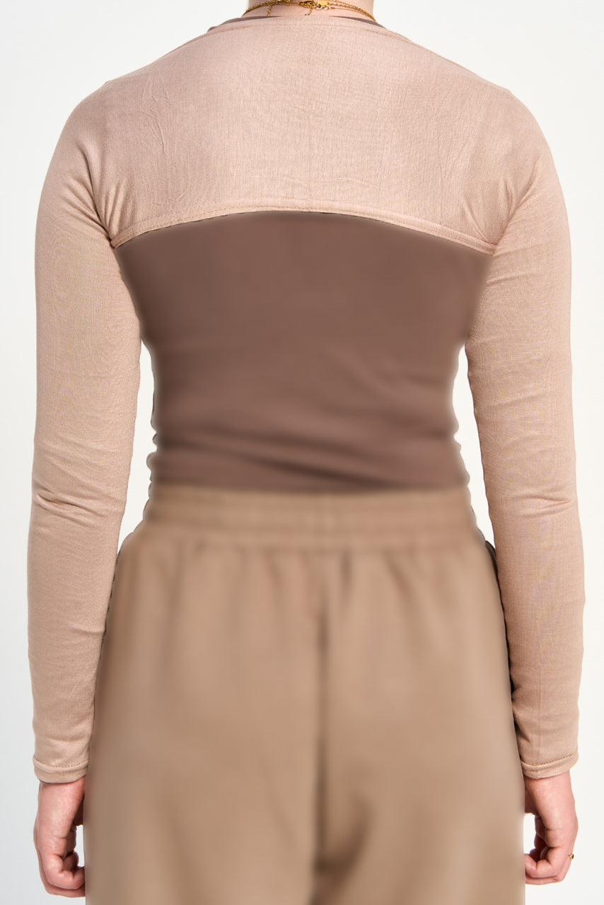 Seamless Arm Sleeve - Taupe