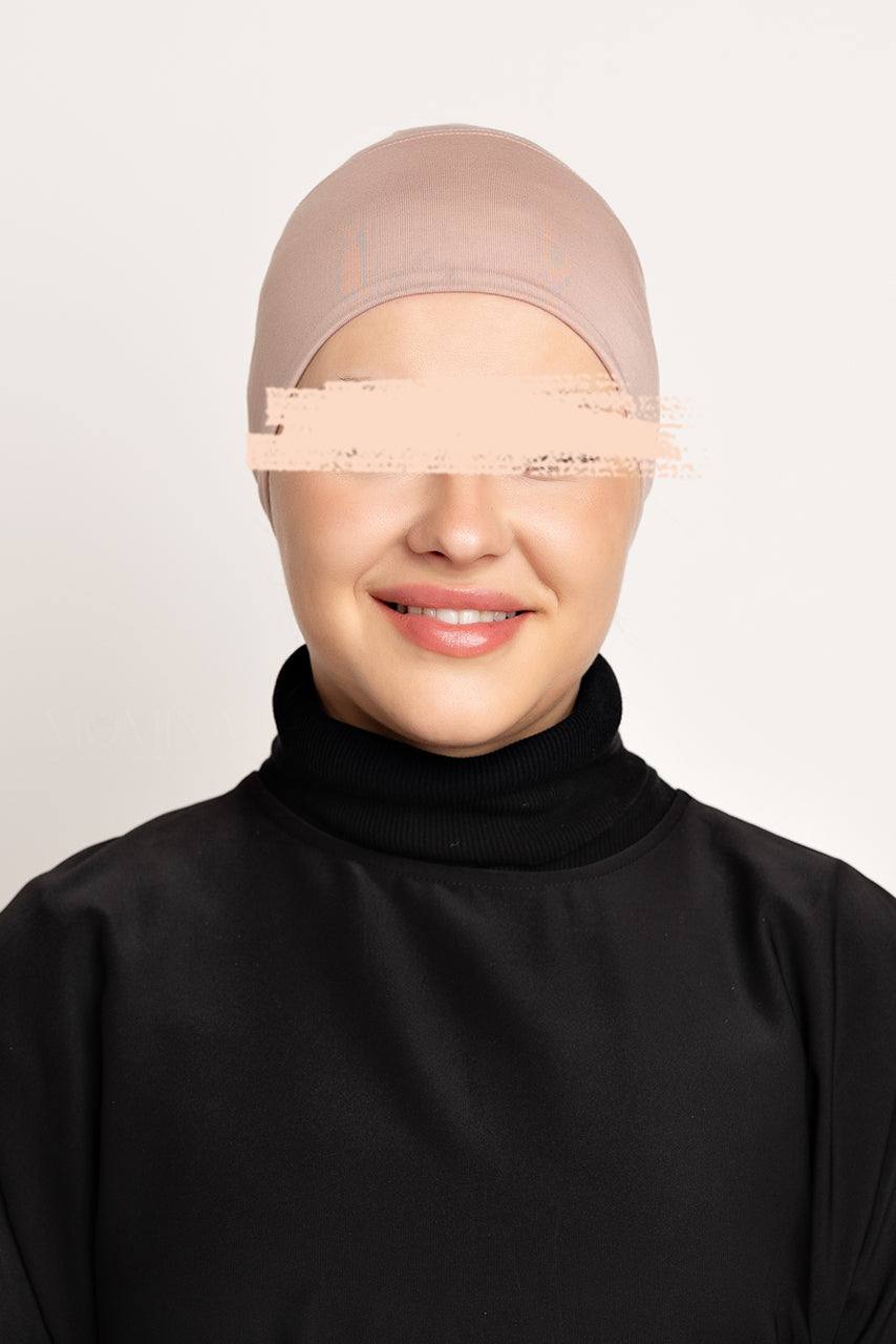 Matching Luxury Modal Hijab & Undercap Set - Pale Mauve - Momina Hijabs & Modestwear
