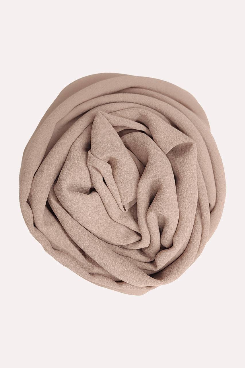 Premium Chiffon Hijab - Vanilla Chai - Momina Modestwear