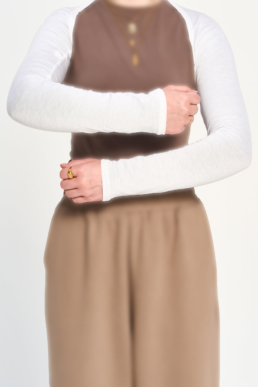 Seamless Arm Sleeve - Chalk