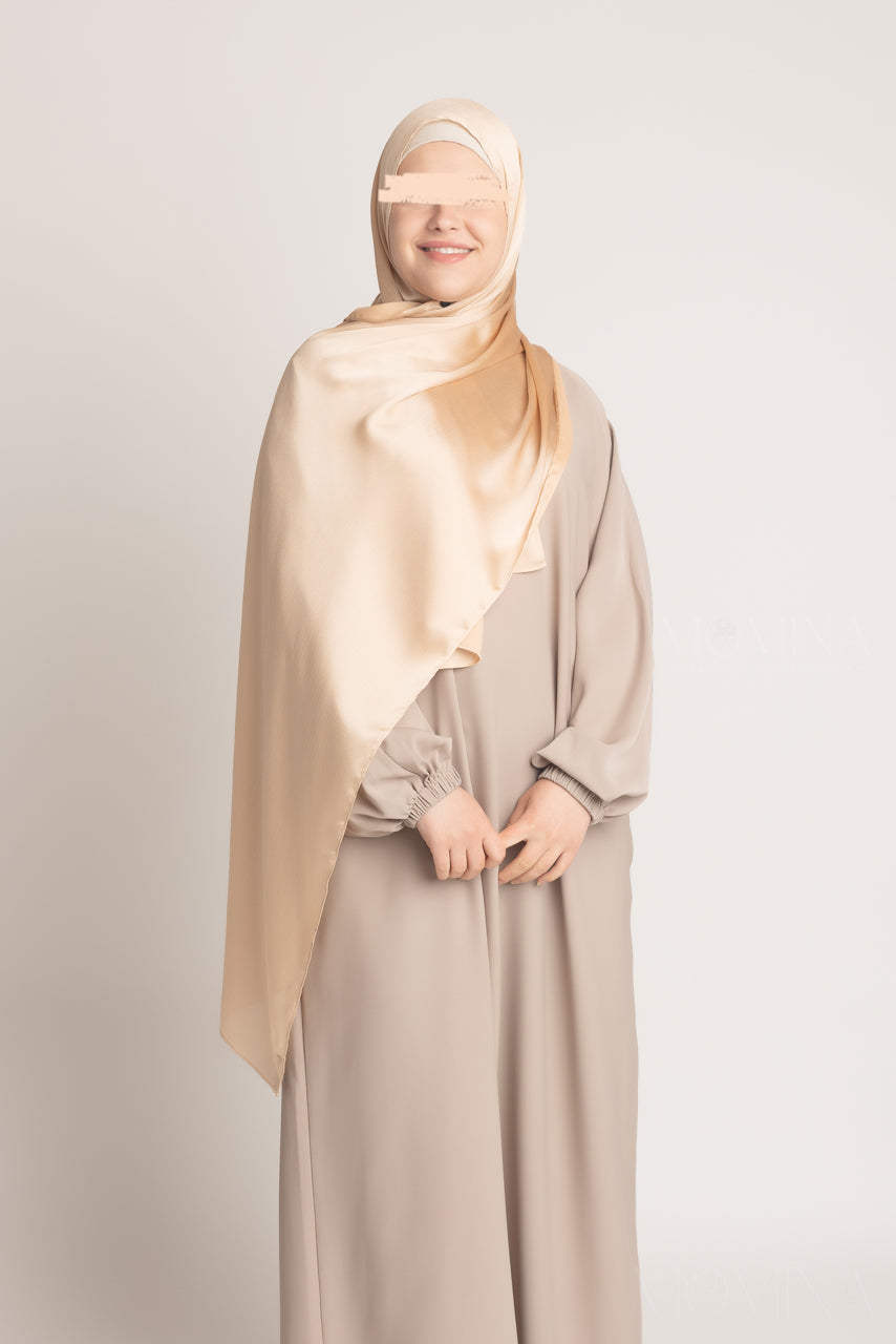 Hijab en satin de soie froissé - Charmed