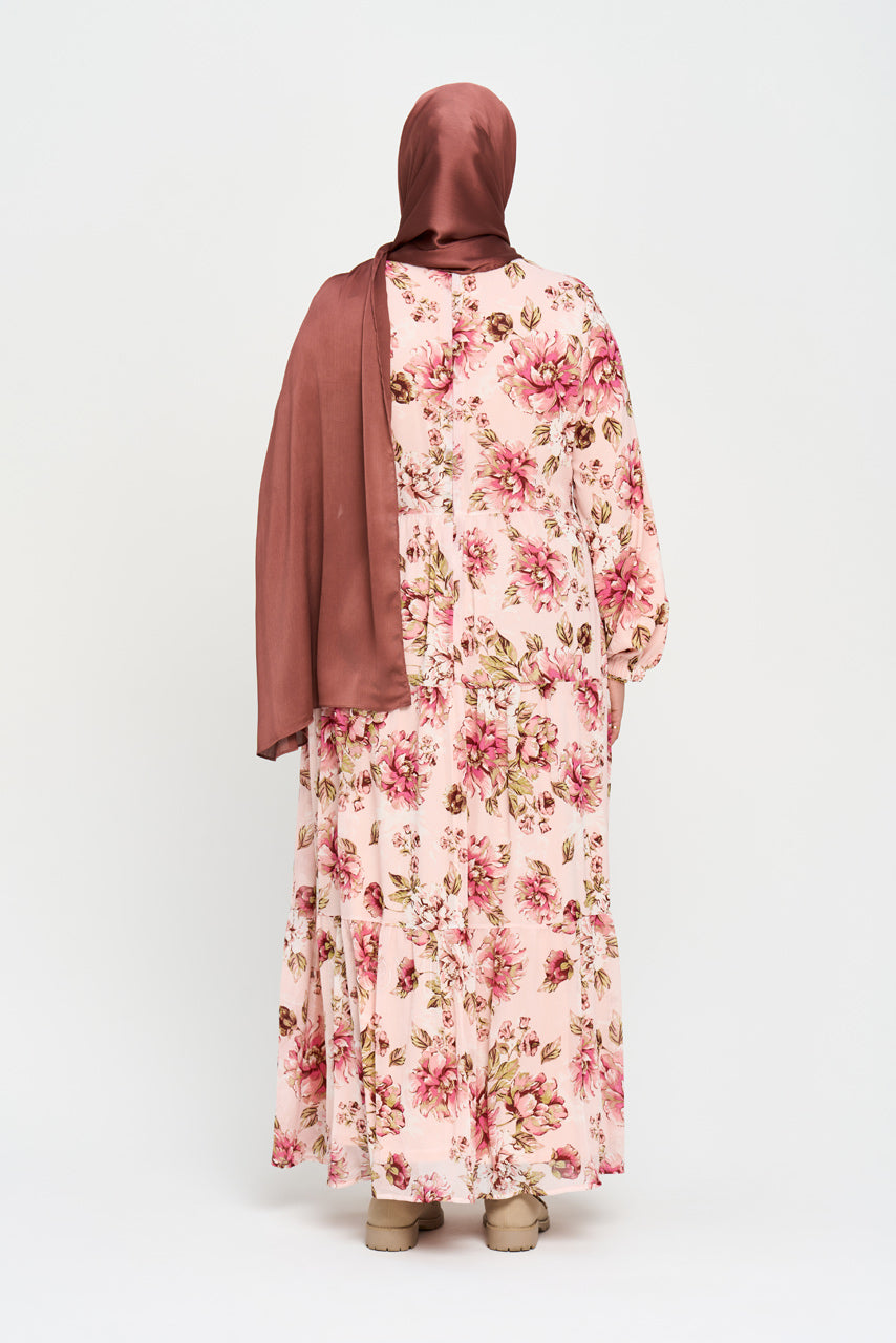 Floral Maxi Chiffon Dress - Bloom