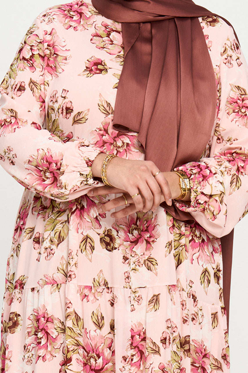 Floral Maxi Chiffon Dress - Bloom