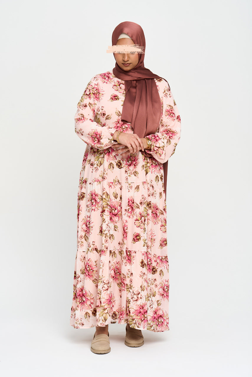 Floral Maxi Chiffon Dress - Bloom