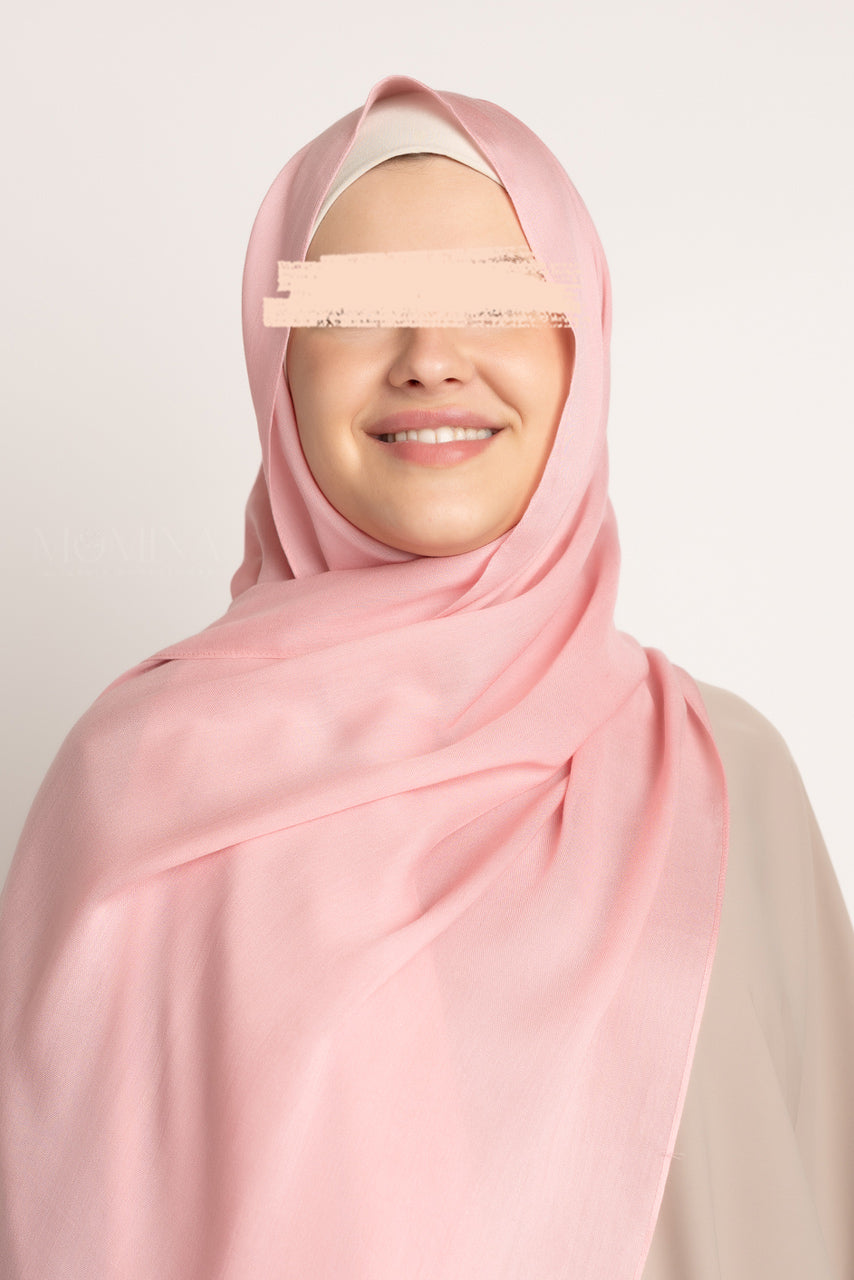 Luxury Modal Hijab - Misty Rose