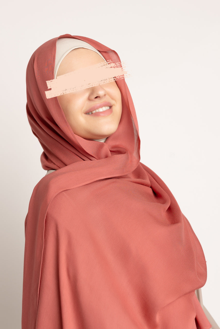 Luxury Modal Hijab - Rouge