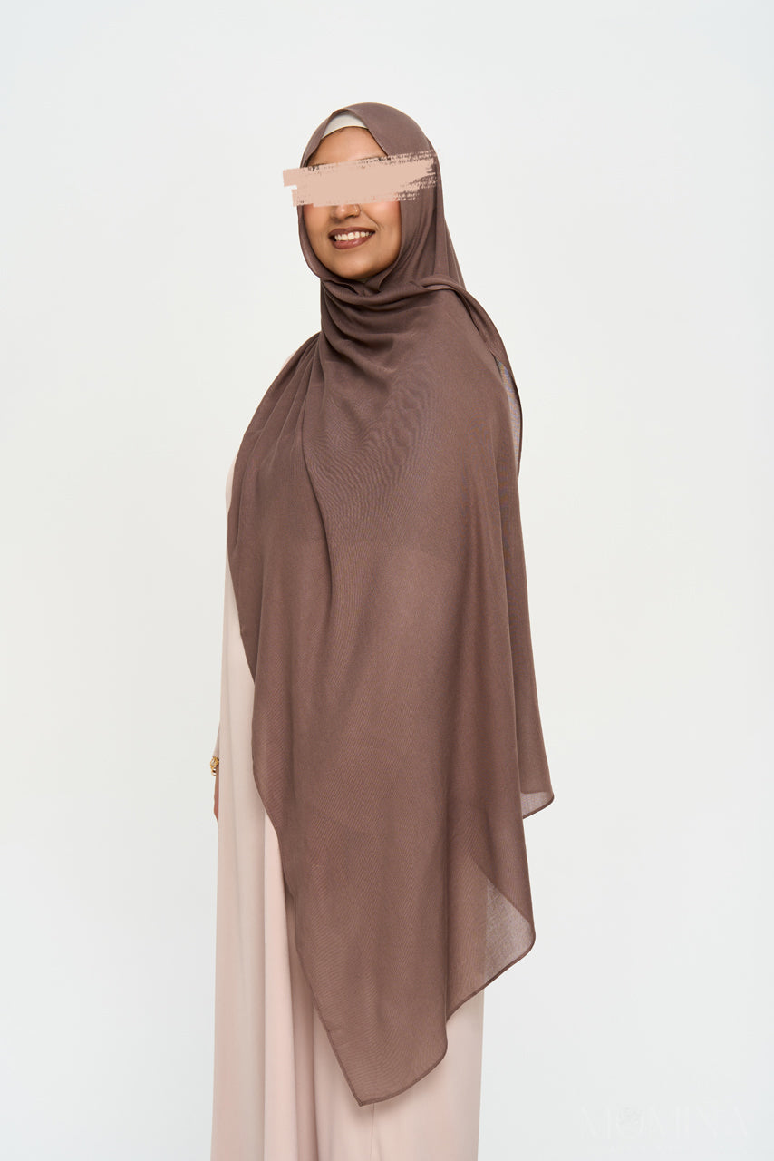 Luxury Modal Hijab - Willow Brown