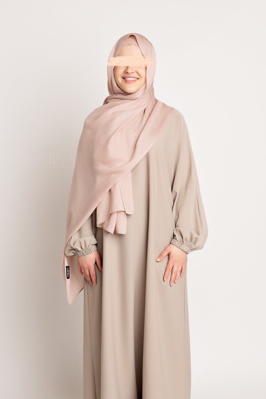 Matching Luxury Modal Hijab & Undercap Set - Pale Mauve