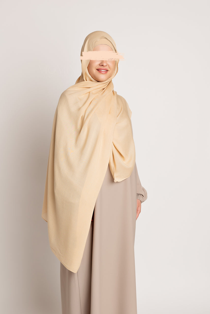 Matching Luxury Modal Hijab & Undercap Set - Cold Brew