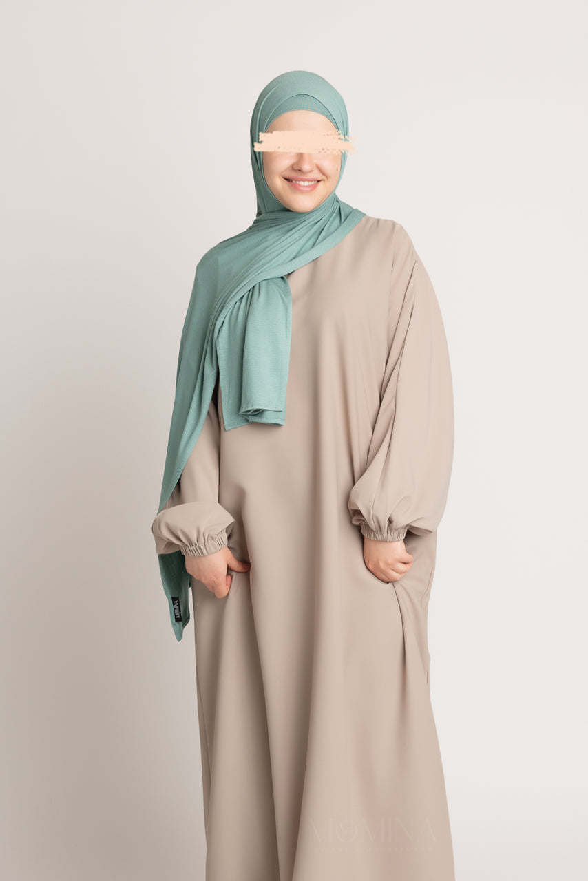 Matching Premium Jersey Hijab & Undercap Set - Pale Mint