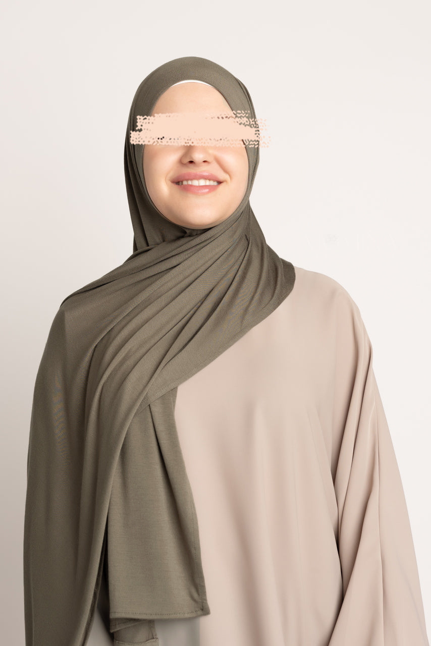 Premium Jersey Hijab - Pigeon