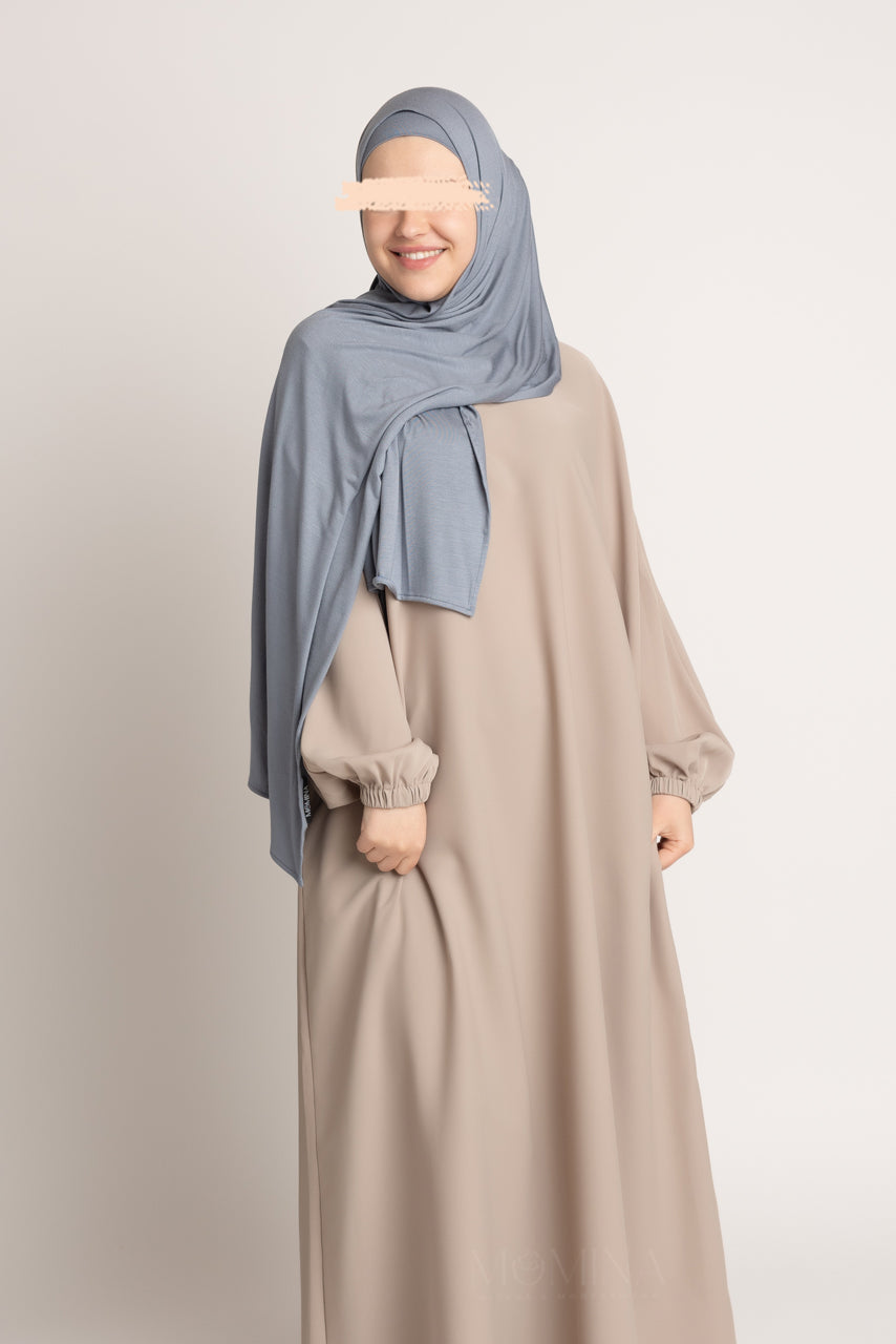 Matching Premium Jersey Hijab & Undercap Set - Sky Blue