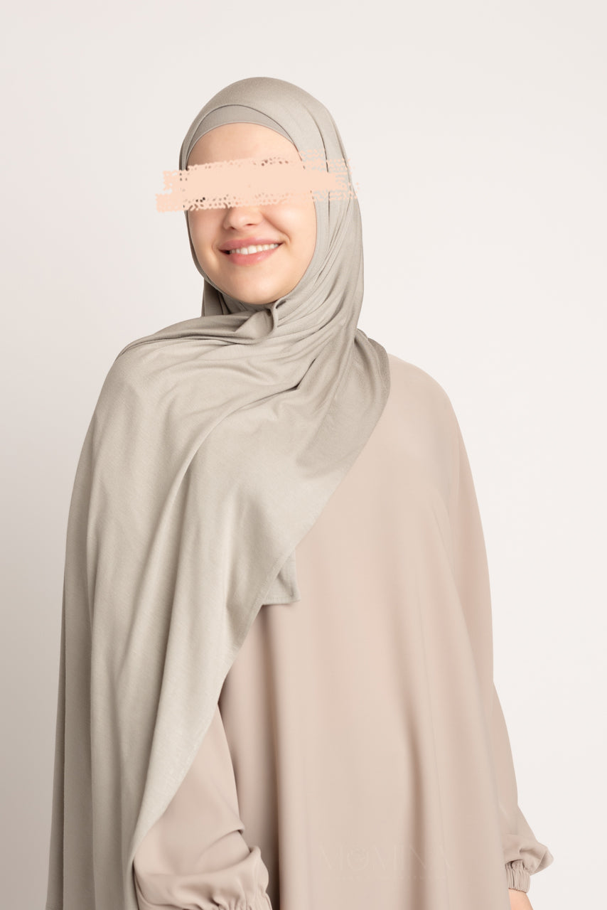 Matching Premium Jersey Hijab & Undercap Set - Succulent