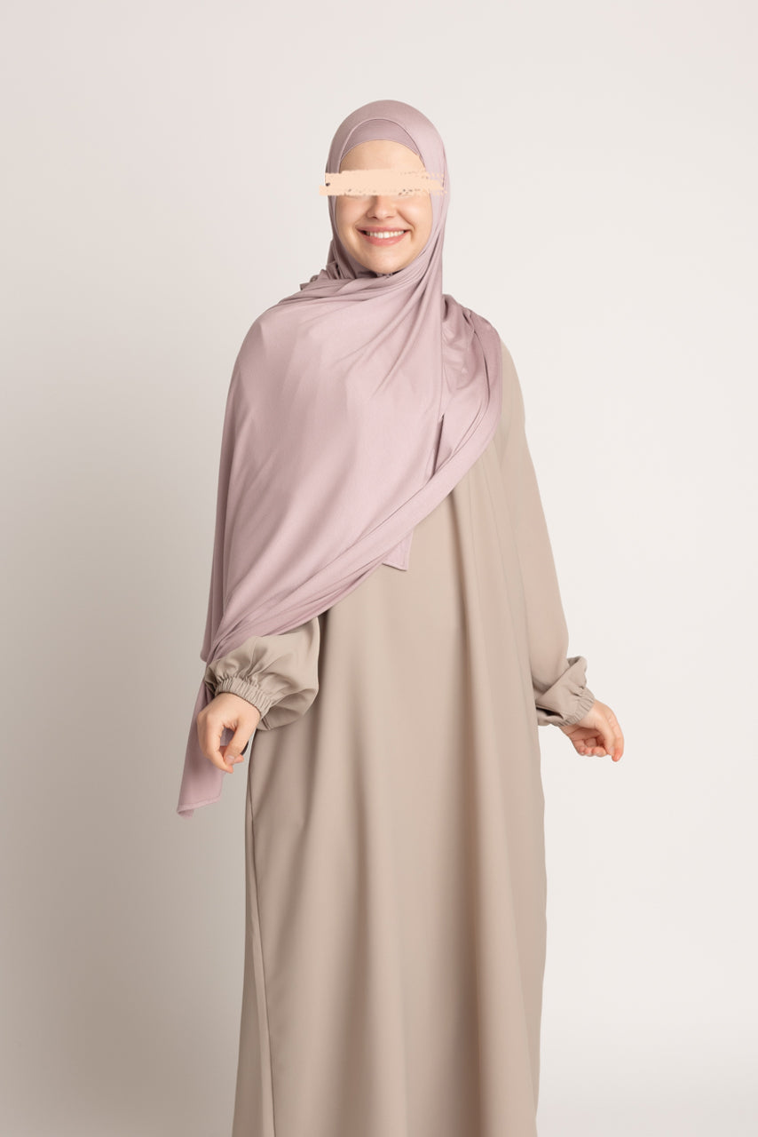 Matching Premium Jersey Hijab & Undercap Set - Lavender