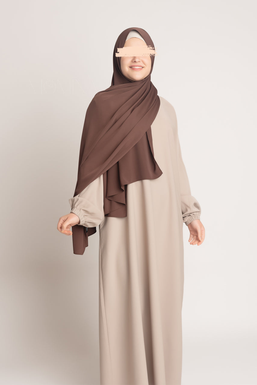 Medina Silk Hijab - Americano