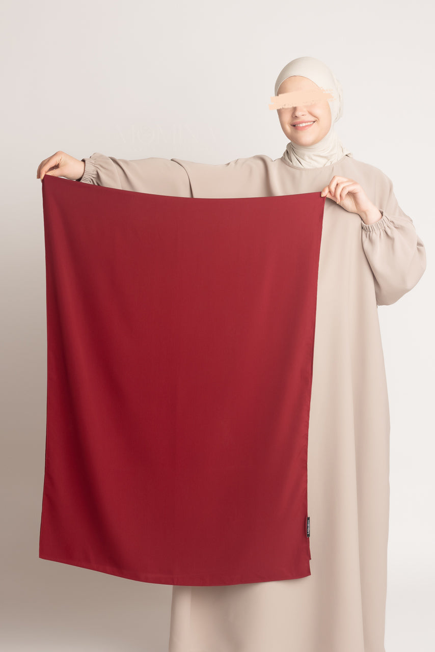 Medina Silk Hijab - Elderberry