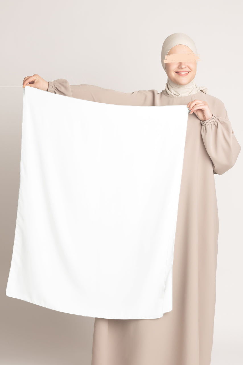 Medina Silk Hijab - Pearl