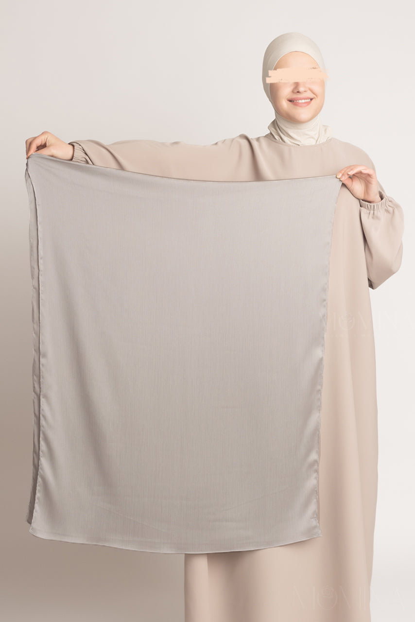 Satin Crinkle Hijab - Moondust