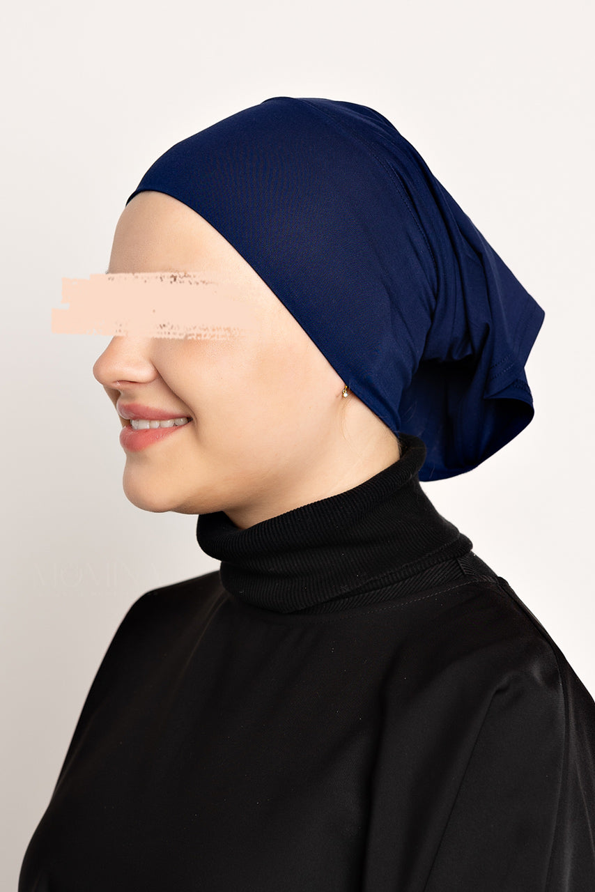 Bamboo Jersey Hijab Undercap - Ocean Blue