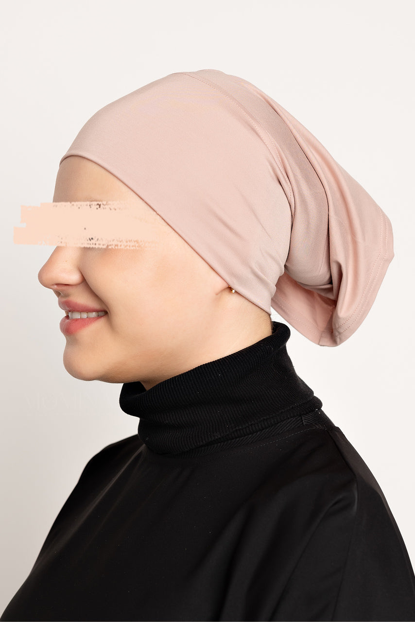 Bamboo Jersey Hijab Undercap - Pale Mauve