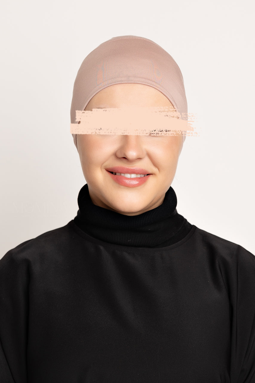 Bamboo Jersey Hijab Undercap - Pale Mauve