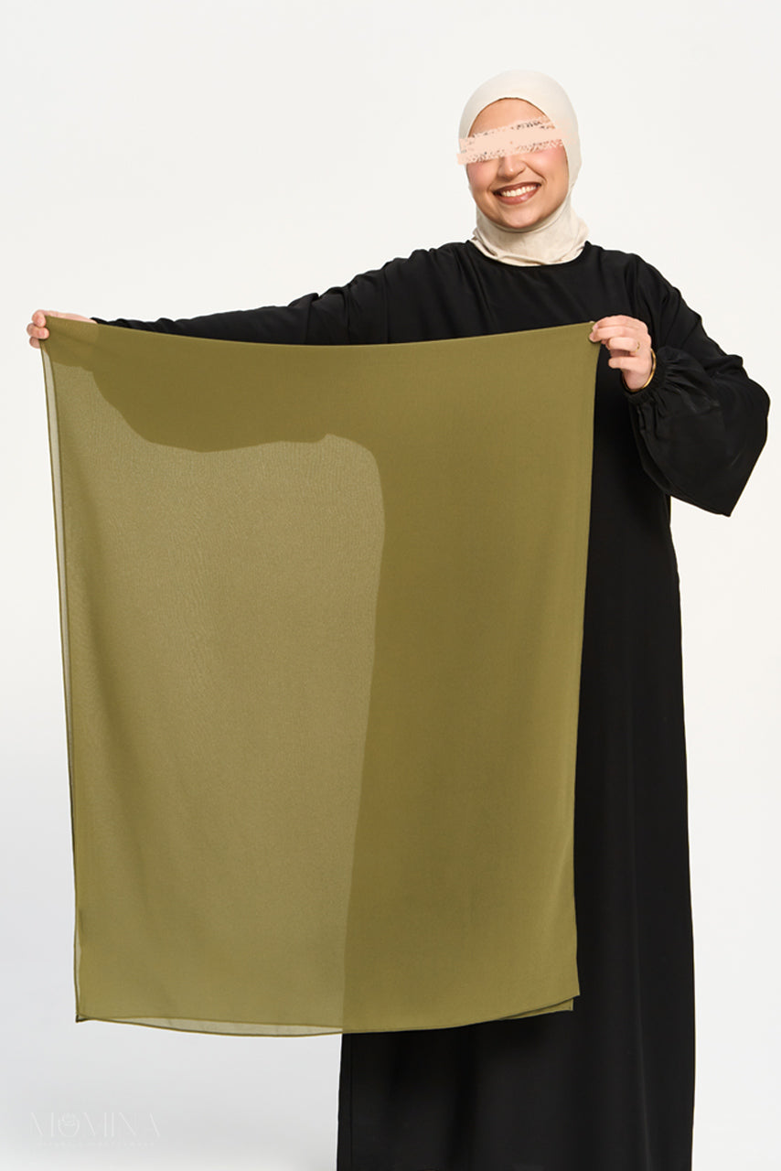 Premium Chiffon Hijab - Asparagus