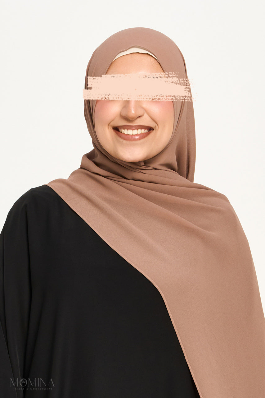 Premium Chiffon Hijab - Chai Latte