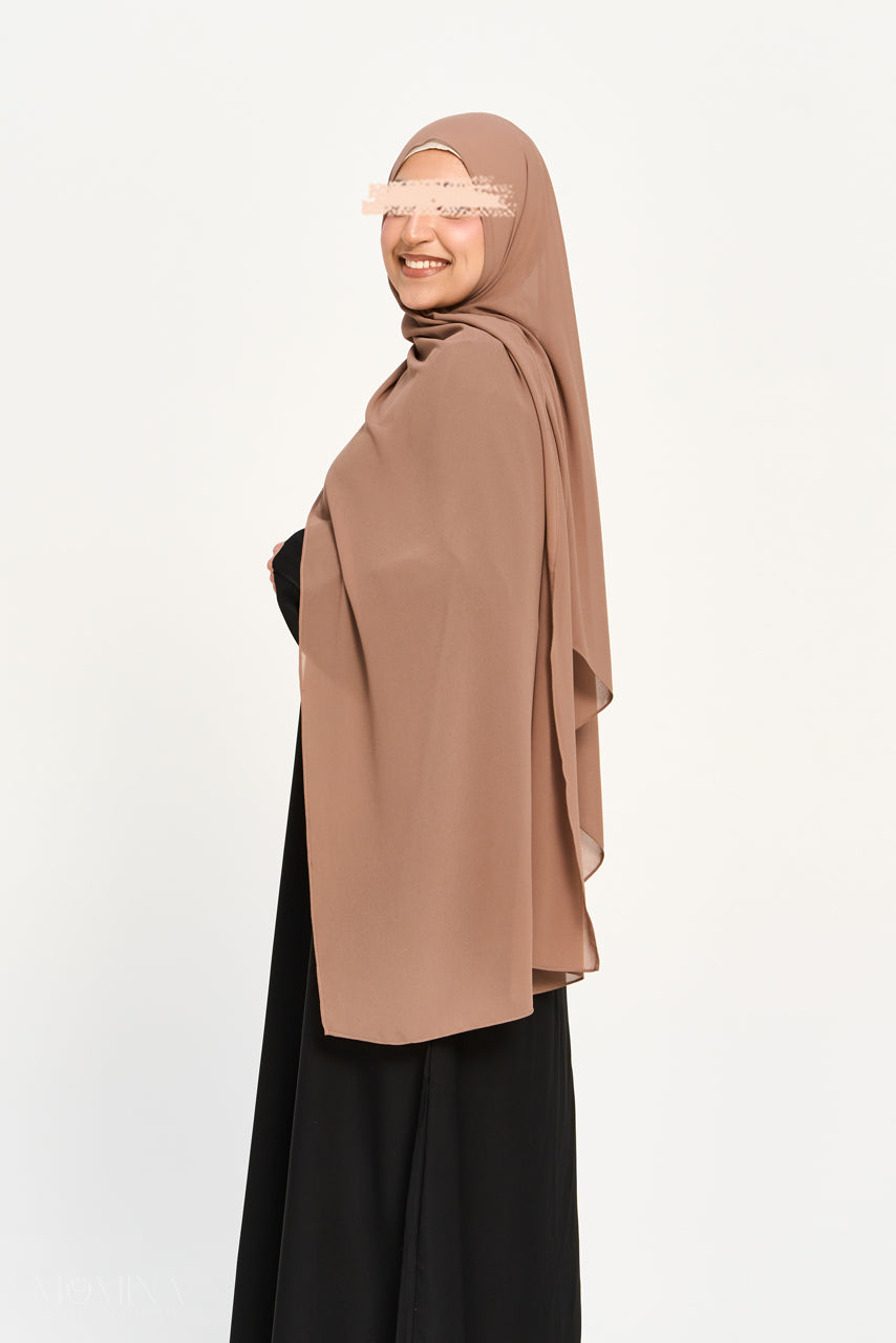 Premium Chiffon Hijab - Chai Latte