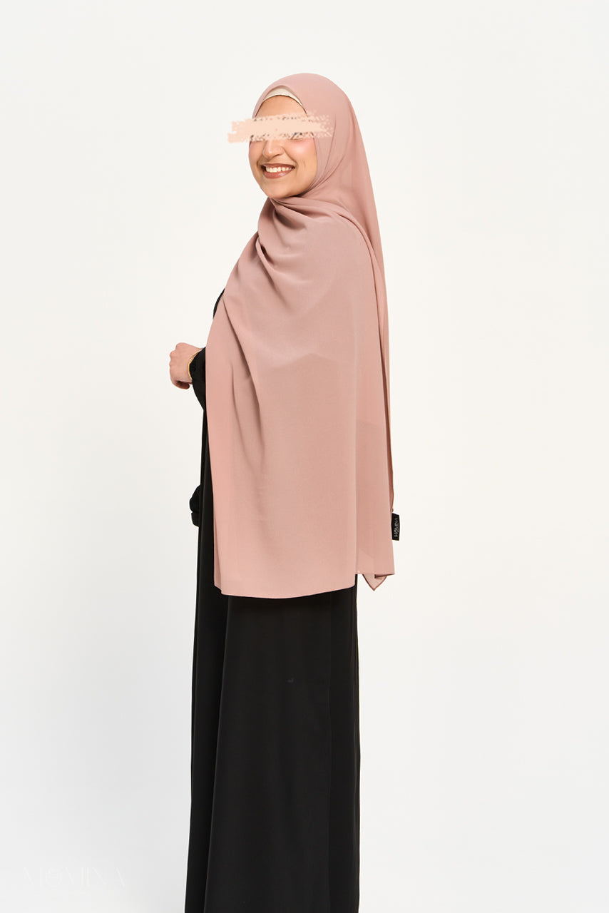 Premium Chiffon Hijab - Cocoa Berry