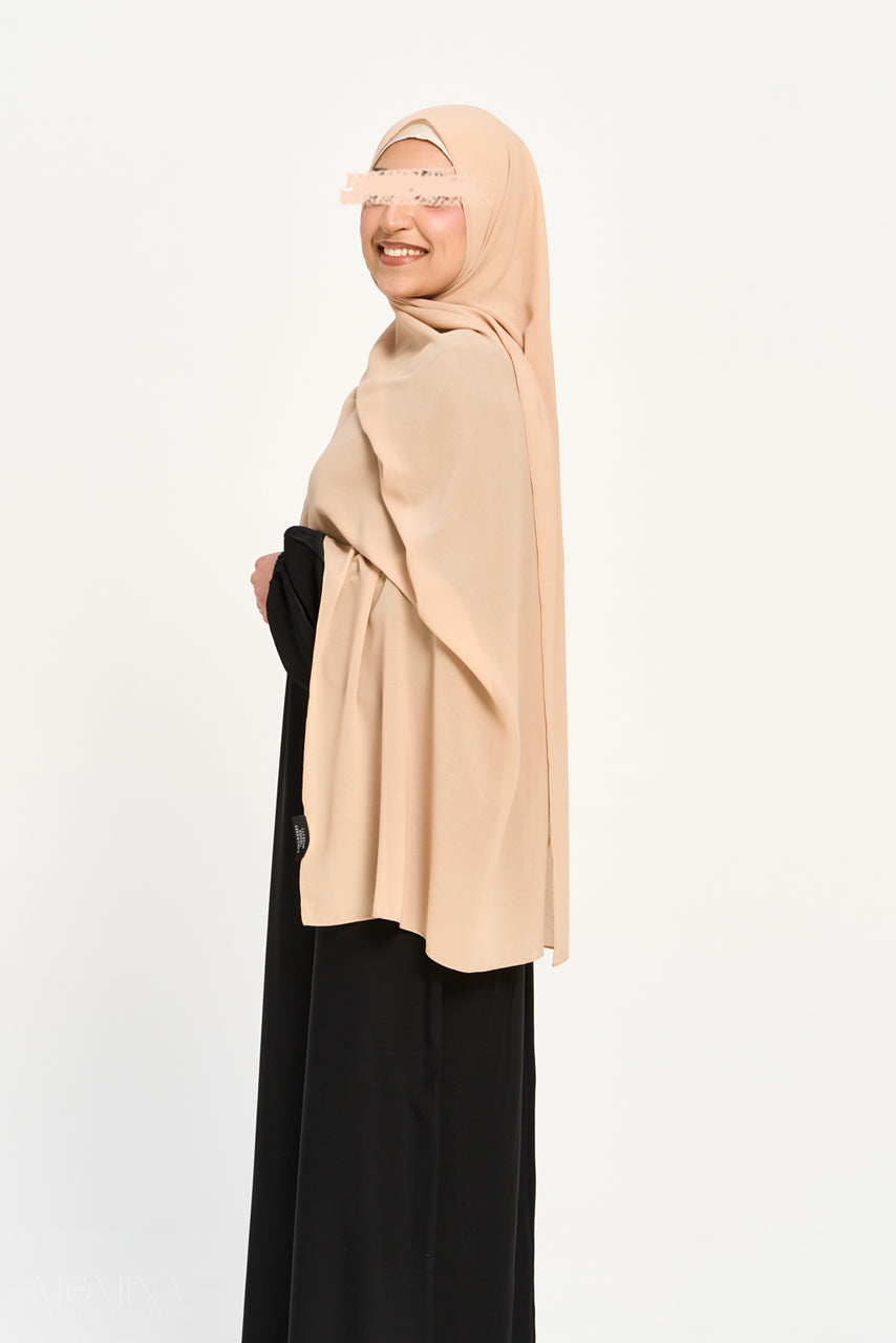 Premium Chiffon Hijab - Desert Sand
