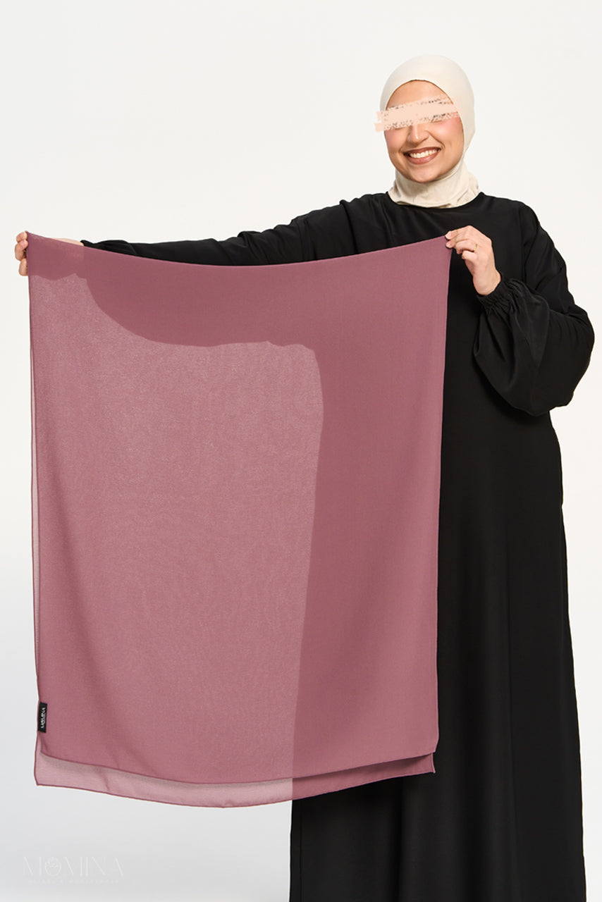 Premium Chiffon Hijab - Fig