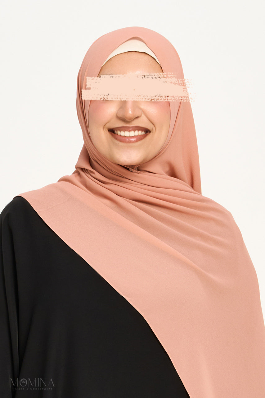 Premium Chiffon Hijab - French Rose