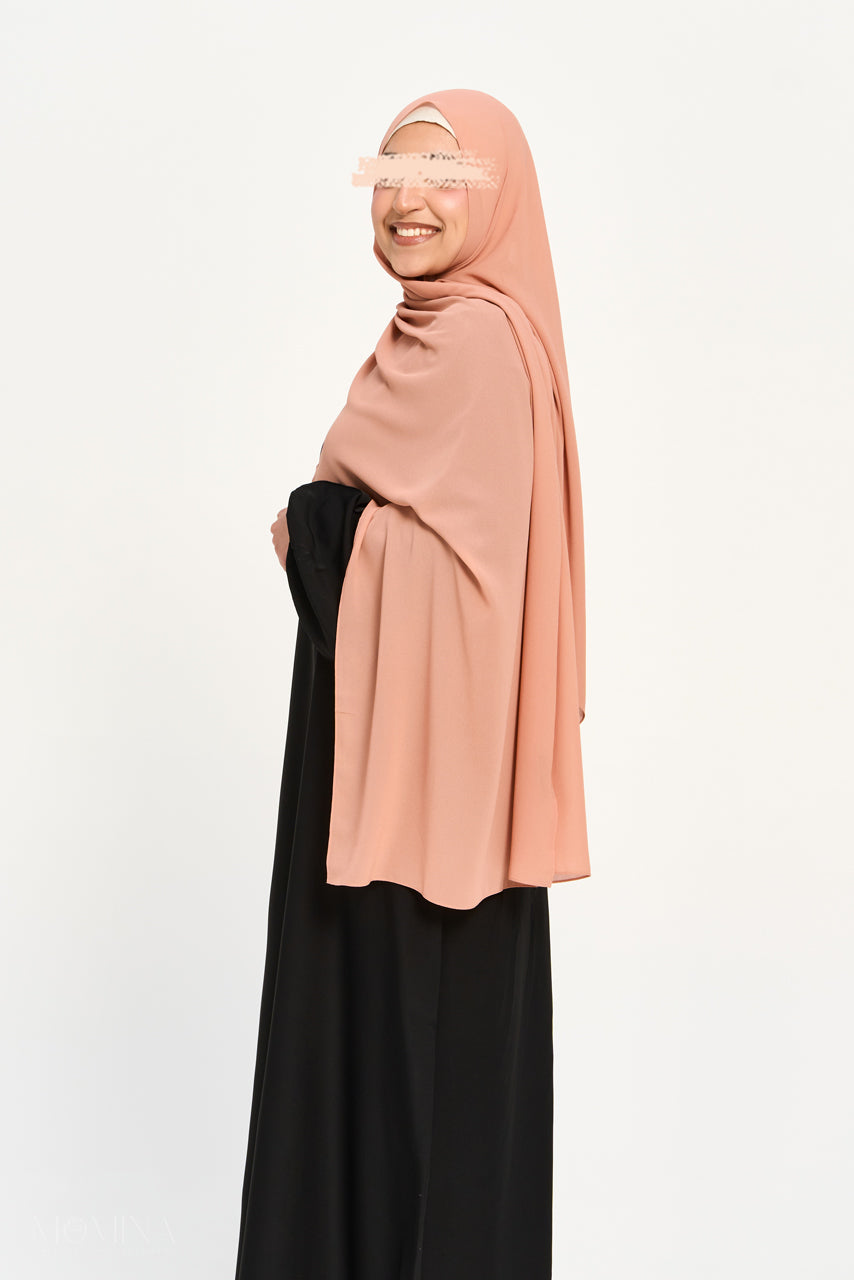 Premium Chiffon Hijab - French Rose