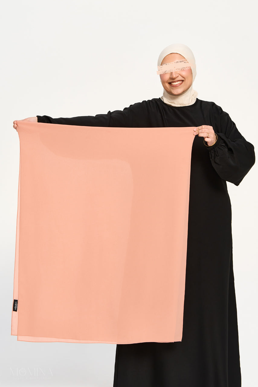 Premium Chiffon Hijab - French Rose