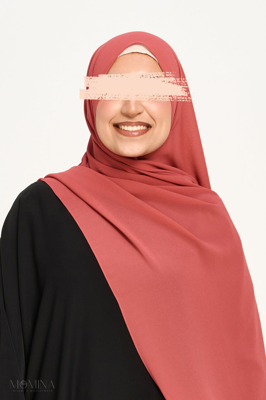 Premium Chiffon Hijab - Grapefruit