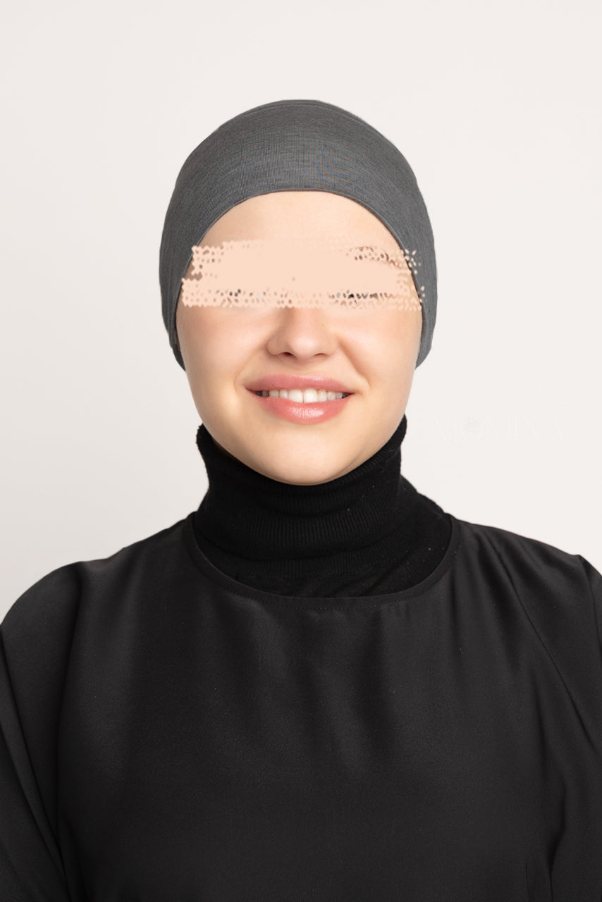 Premium Hijab Undercap - Marble Gray