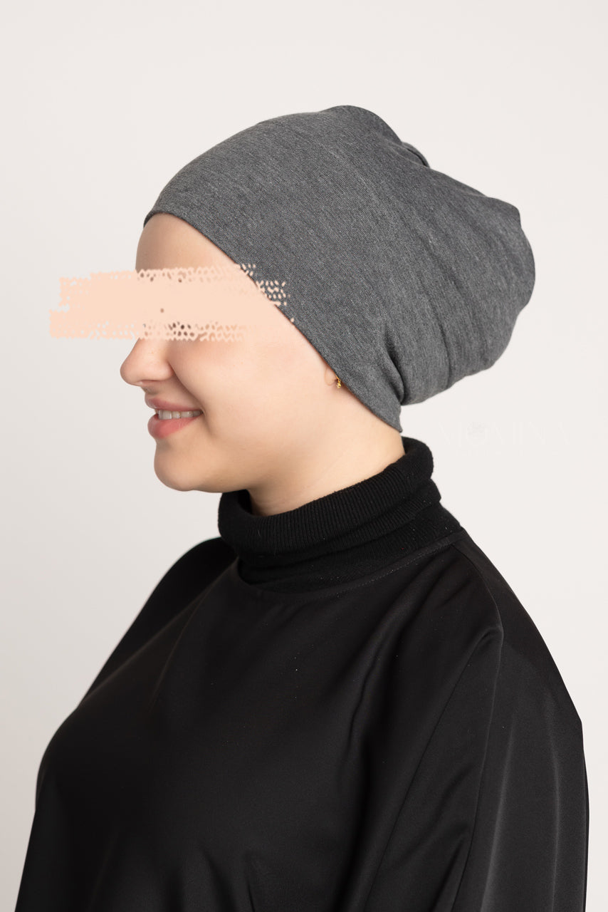 Premium Hijab Undercap - Marble Gray