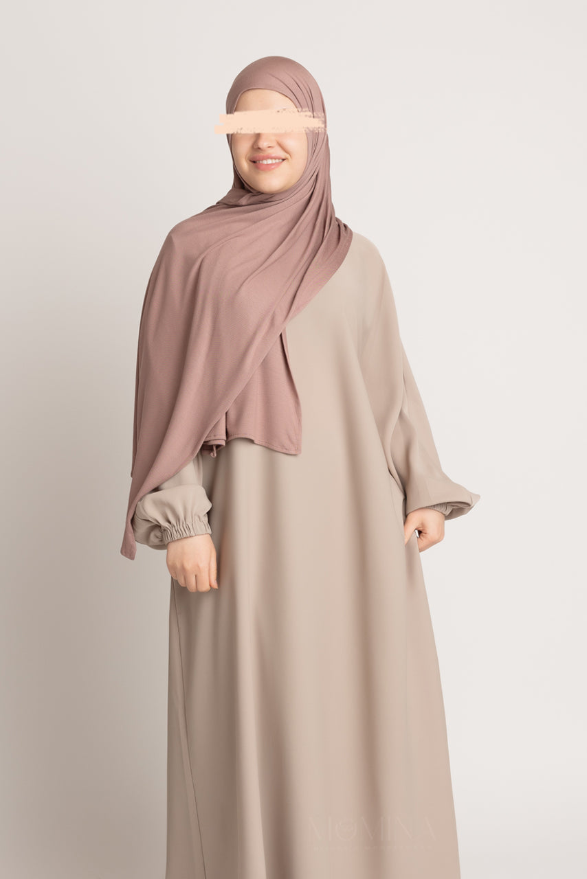 Premium Jersey Hijab - Brown Sugar